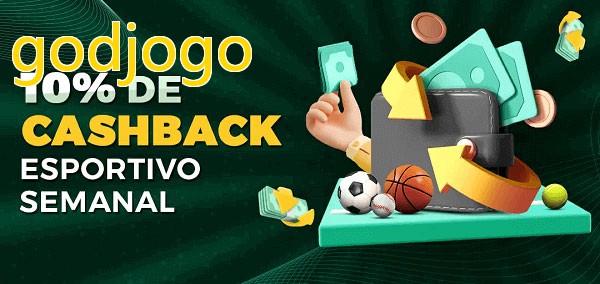 10% de bônus de cashback na godjogo